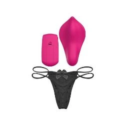 vibrador recargable control remoto para braga cereza - detalle 4