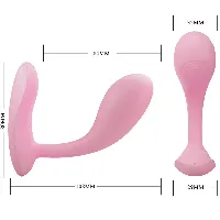 vibrador recargable rosa gspot pretty love - detalle 8