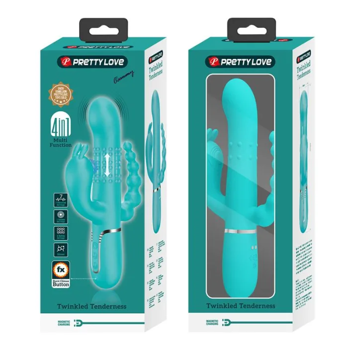 Vibrador rotador con Bolas Rotadoras y Cadena Anal - detalle 11