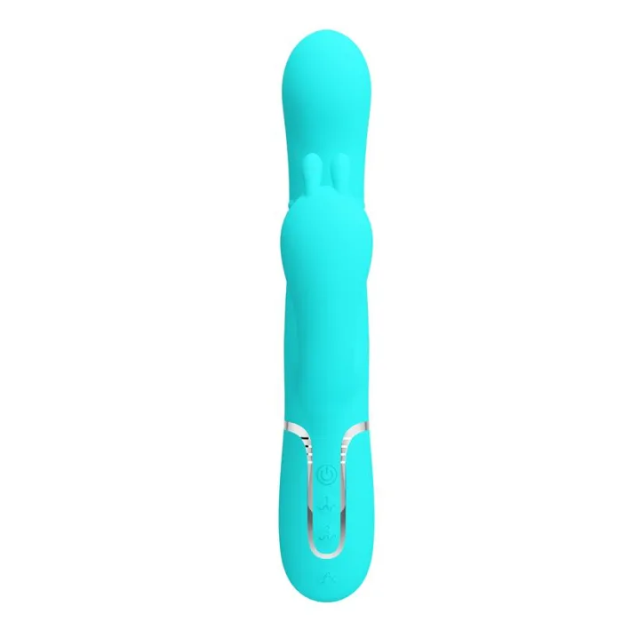 Vibrador rotador con Bolas Rotadoras y Cadena Anal - detalle 3