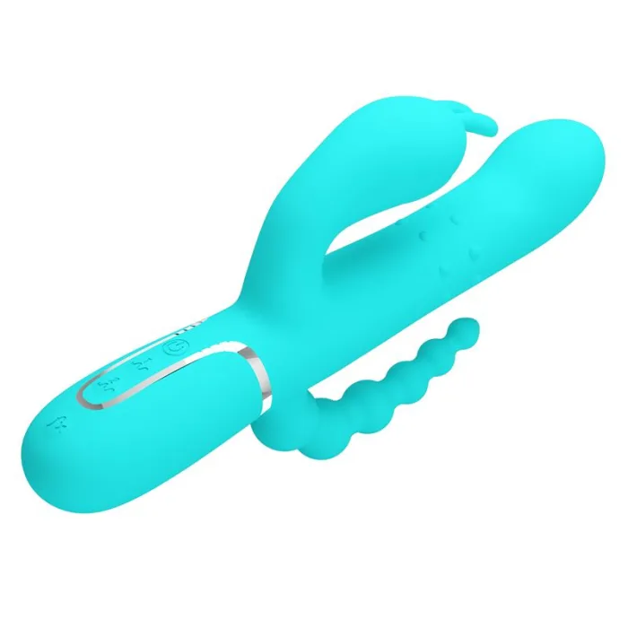 Vibrador rotador con Bolas Rotadoras y Cadena Anal - detalle 4