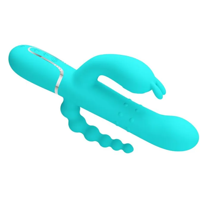 Vibrador rotador con Bolas Rotadoras y Cadena Anal - detalle 5
