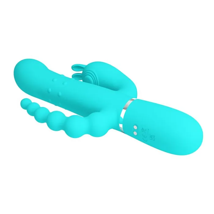 Vibrador rotador con Bolas Rotadoras y Cadena Anal - detalle 6