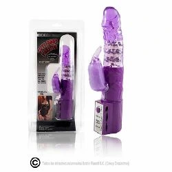 vibrador rotador lila conejito rampante baile - detalle 3