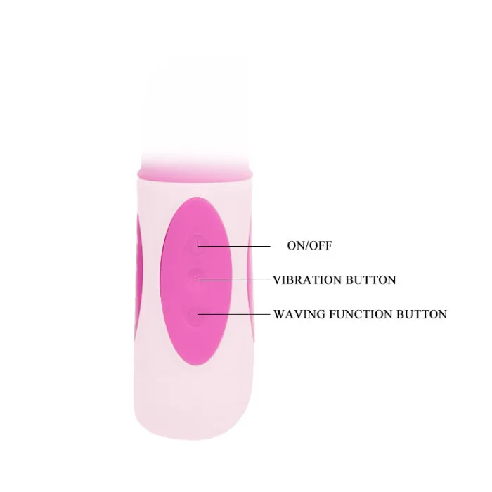 VIBRADOR ROTADOR Triple función rosa - detalle 6