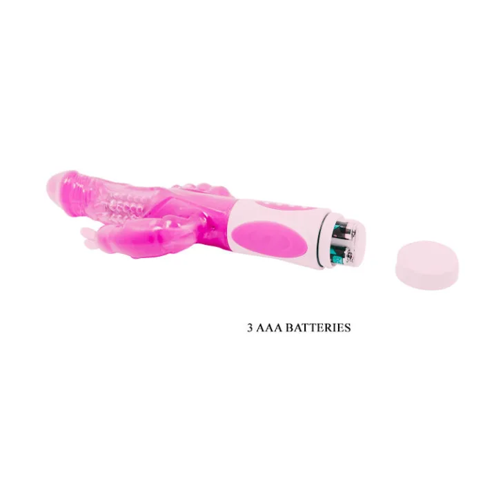 VIBRADOR ROTADOR Triple función rosa - detalle 7
