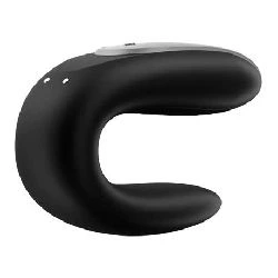vibrador satisfyer double fun para parejas negro - detalle 4