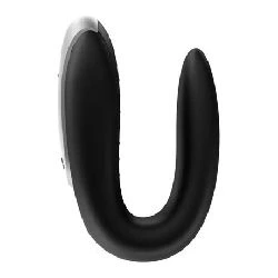 vibrador satisfyer double fun para parejas negro - detalle 5
