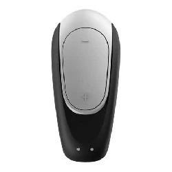 vibrador satisfyer double fun para parejas negro - detalle 6