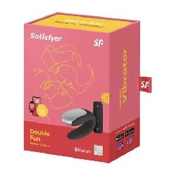vibrador satisfyer double fun para parejas negro - detalle 7