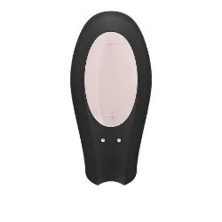vibrador satisfyer para parejas con app double joy blanco rosa - detalle 4