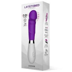 vibrador silicona morado louver latetobed - detalle 2