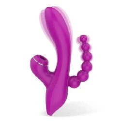 vibrador triple accion succion vibracion y estimulador anal - detalle 5