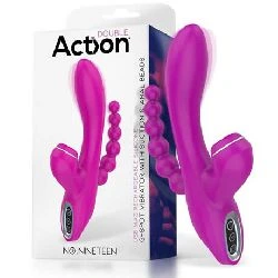 vibrador triple accion succion vibracion y estimulador anal