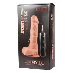 vibrador y rotador realista eden 16 cm shequ - detalle 6