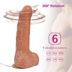 vibrador y rotador realista parkar 13.5 cm shequ - detalle 4