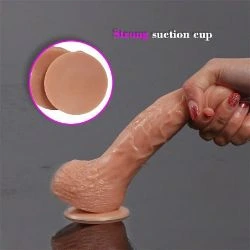 vibrador y rotador realista parkar 13.5 cm shequ - detalle 6