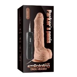 vibrador y rotador realista parkar 13.5 cm shequ - detalle 9