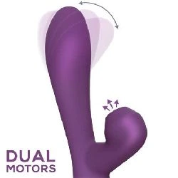 vibrador y succionador oscilantefinger usb magnetico silicona purpura - detalle 6