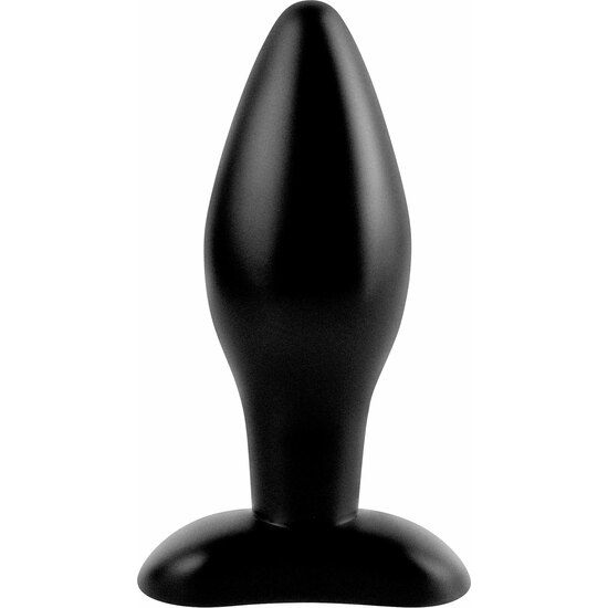 plug anal de silicona mediano negro