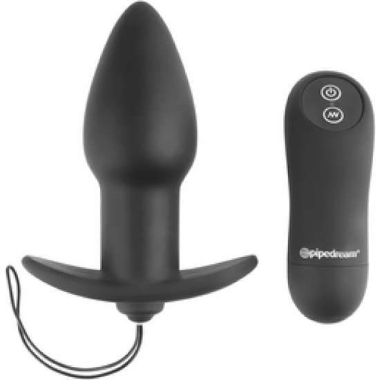 plug anal de silicona vibrador con control remoto anal fantasy