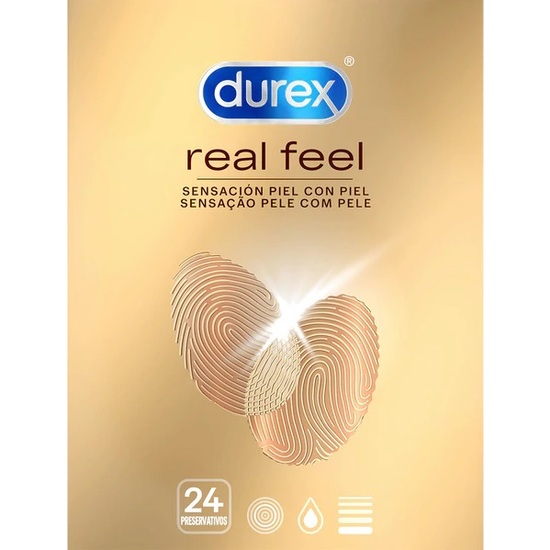 Preservativos durex  real feel 24 und