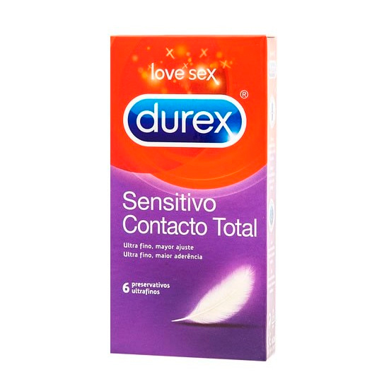 durex sensitivo contacto total 6 uds