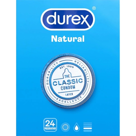 preservativos durex natural plus 24 uds