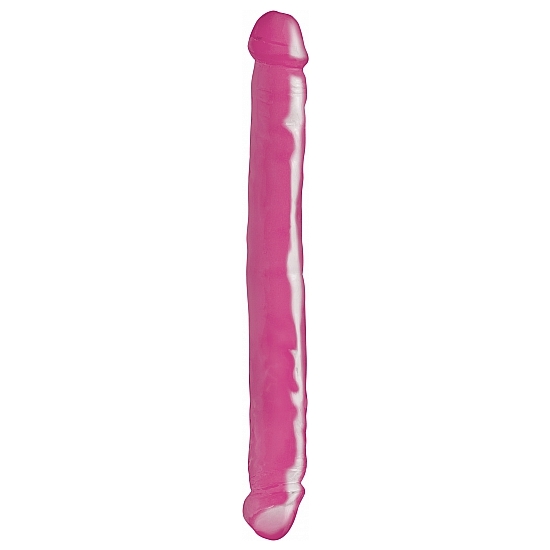 pene doble de gelatina rosa 34 cm