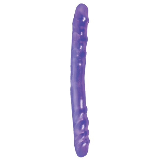 pene doble de gelatina lila 37 cm