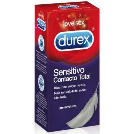 6 unidades preservativos sensitivos contacto total 