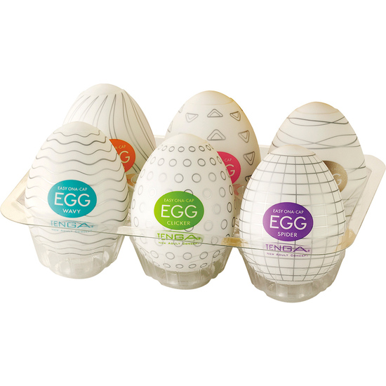 Pack de 6 huevos masturbador tenga