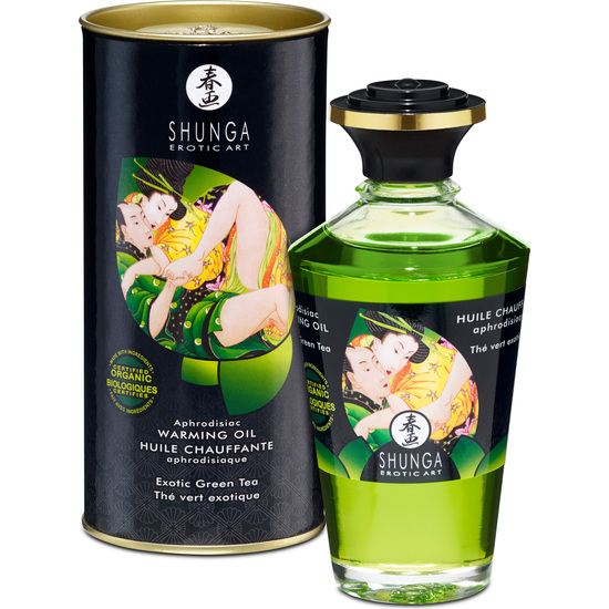 Shunga Aceite Efecto Calor Te Verde 100 ml