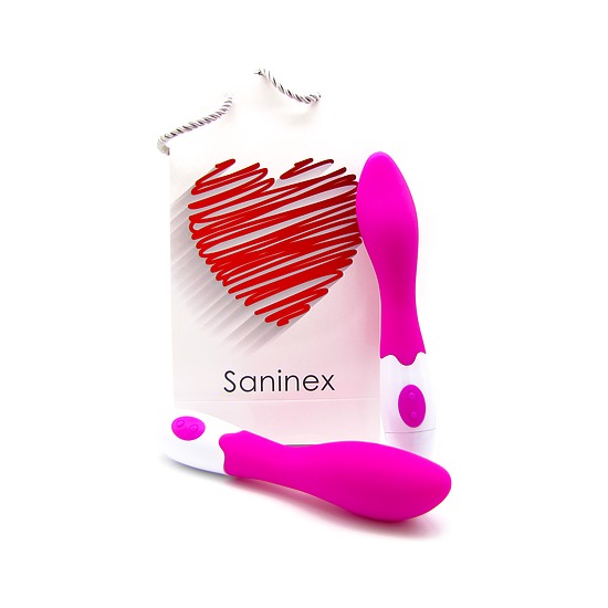 vibrador multiosgásmico rosa saninex 