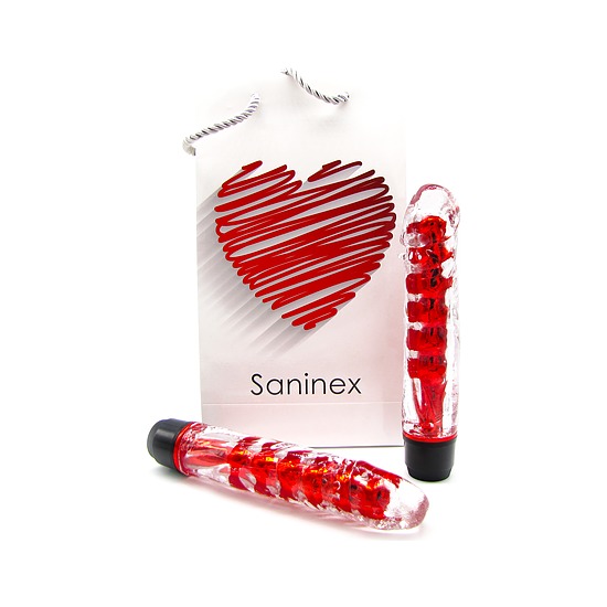 saninex vibrador fantastic reality metálico rojo