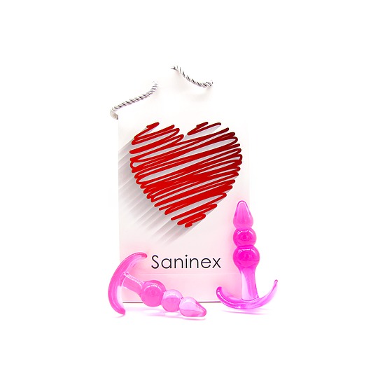 plug initiation 3d pleasure economico line rosa saninex 