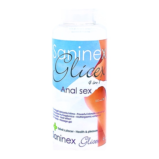 lubricante extra glicex 4 en 1 saninex anal 100ml.