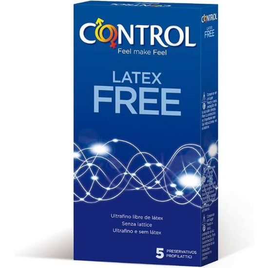 preservativos control sin latex free 5 unds 