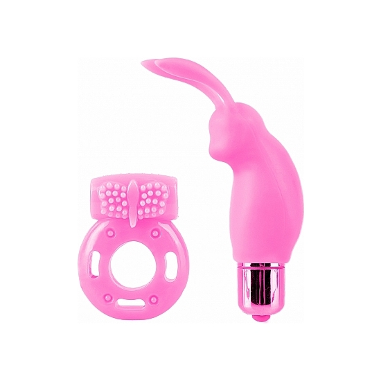 kit de vibradores para parejas rosa neon