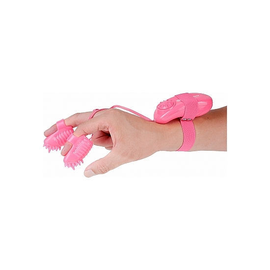 mini vibradores para dedos rosa neon