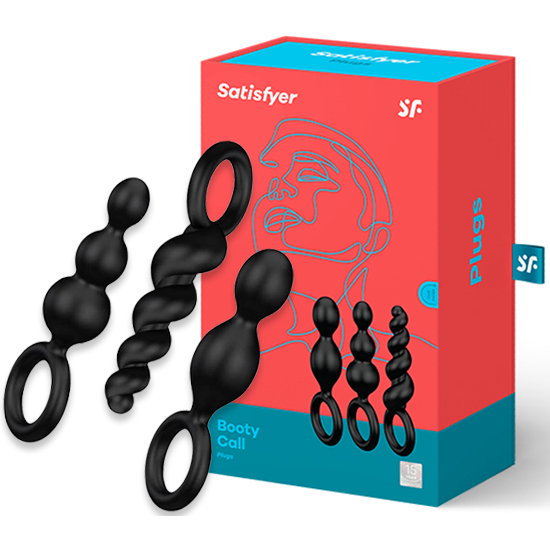 kit plugs anales negro satisfyer