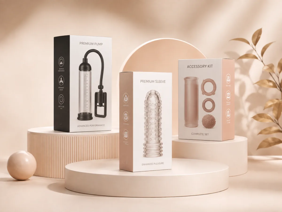 Fundas, bombas de vacío y accesorios para pene